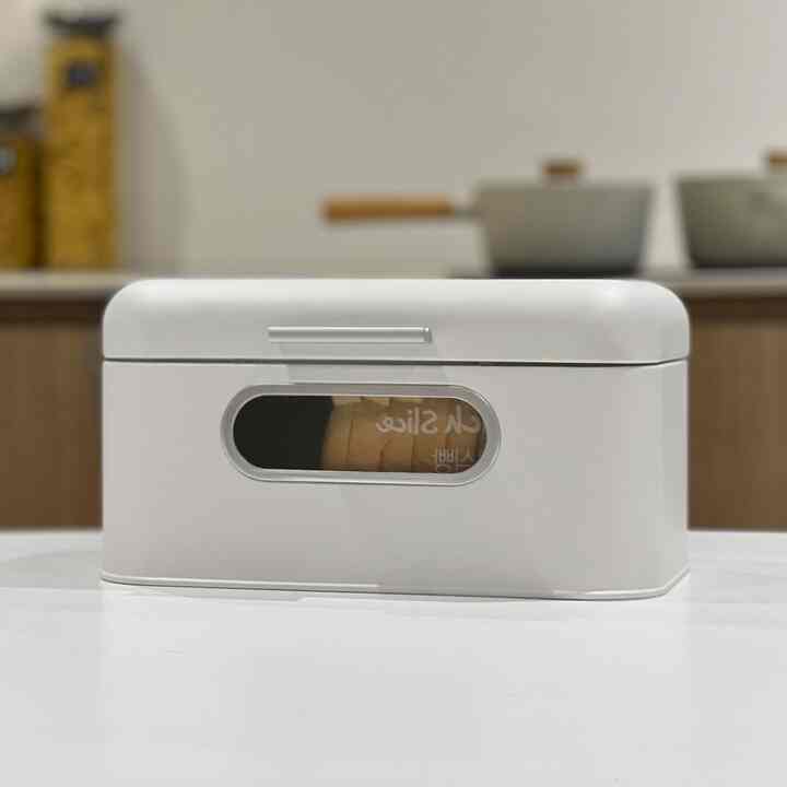 マット ホワイト スチール ブレッドボックス［2色・2サイズ］