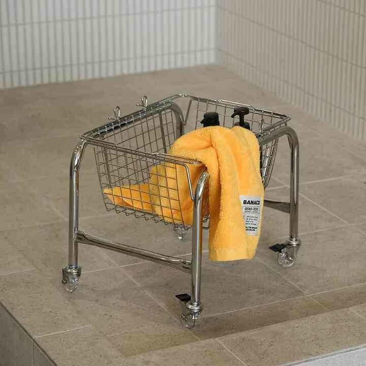 ステンレス バスケット カート