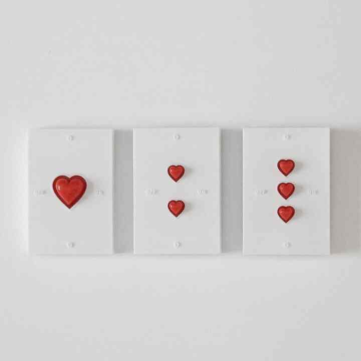 HEART SWITCH COVER RED［3種］