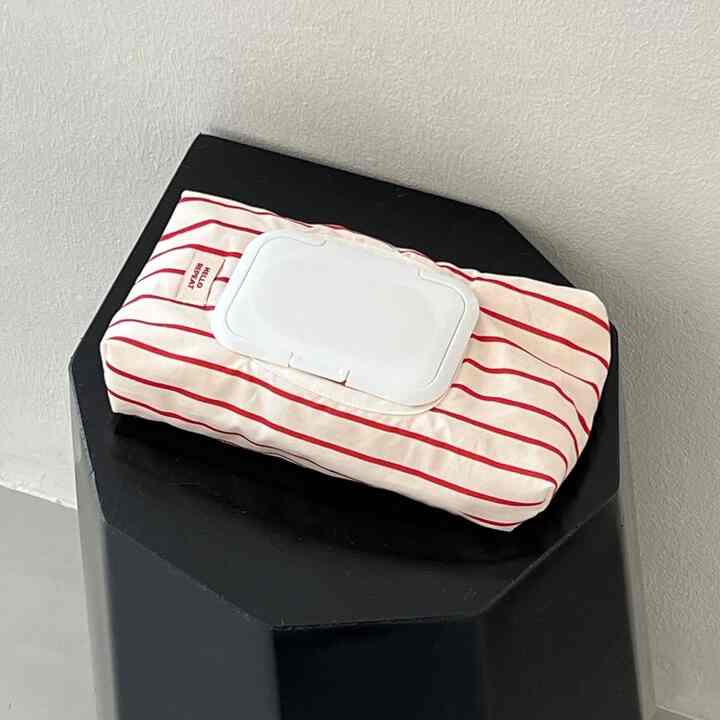 ストライプ ウェットティッシュケース［3色］