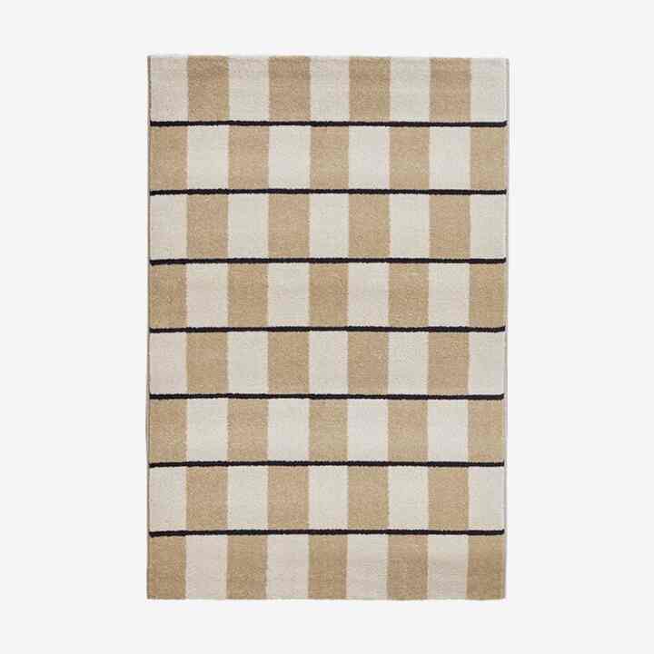 Color Block ラグ ベージュ［3サイズ］