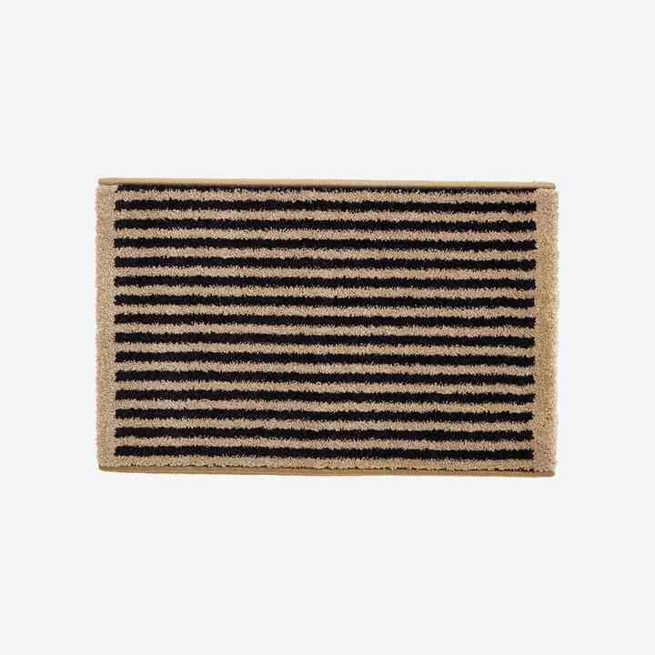 ストライプ マット ベージュ 40x60cm