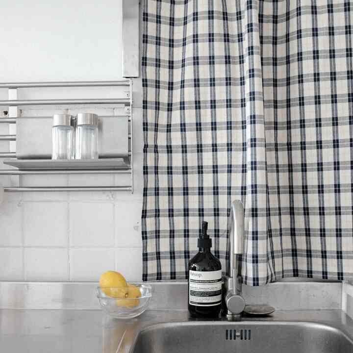 Vin チェック 目隠しカーテン［9サイズ］