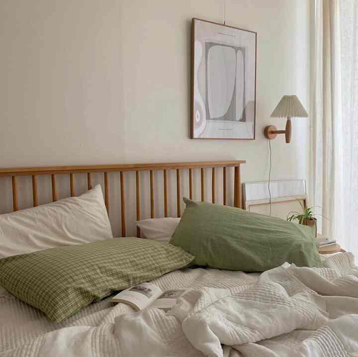 OLIVE チェック 冷感 枕カバー［2サイズ］