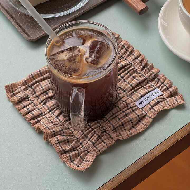 Plisse TeaCoater コースター Vintage Brown