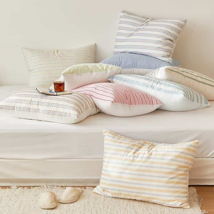 SUMMER DUAL シアサッカー 夏用 冷感 枕カバー［10色］