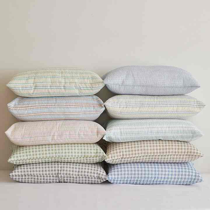 Dear summer シアサッカー 夏用 冷感 枕カバー［10色］