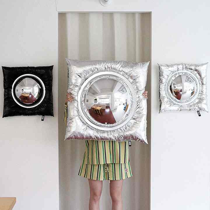 Egg Toast 壁掛けミラー［2色・2サイズ］