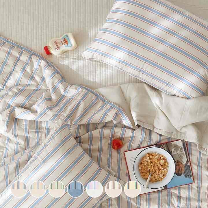 Vintage Mansion 両面 夏用 冷感 カバーのいらない布団セット［7色・3サイズ］