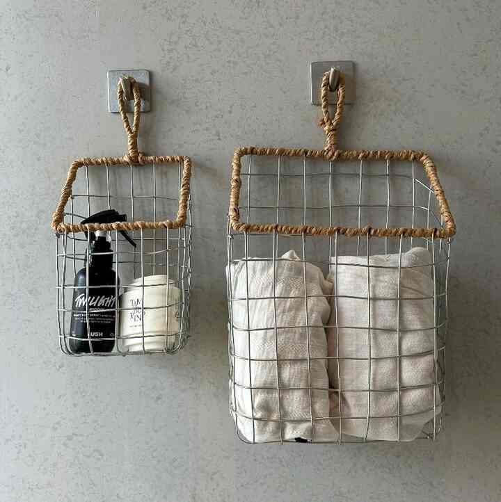 ハンギング ワイヤバスケット S＆Lセット