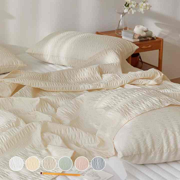 Mary Jane シアサッカー 冷感 夏布団セット［6色・3サイズ］