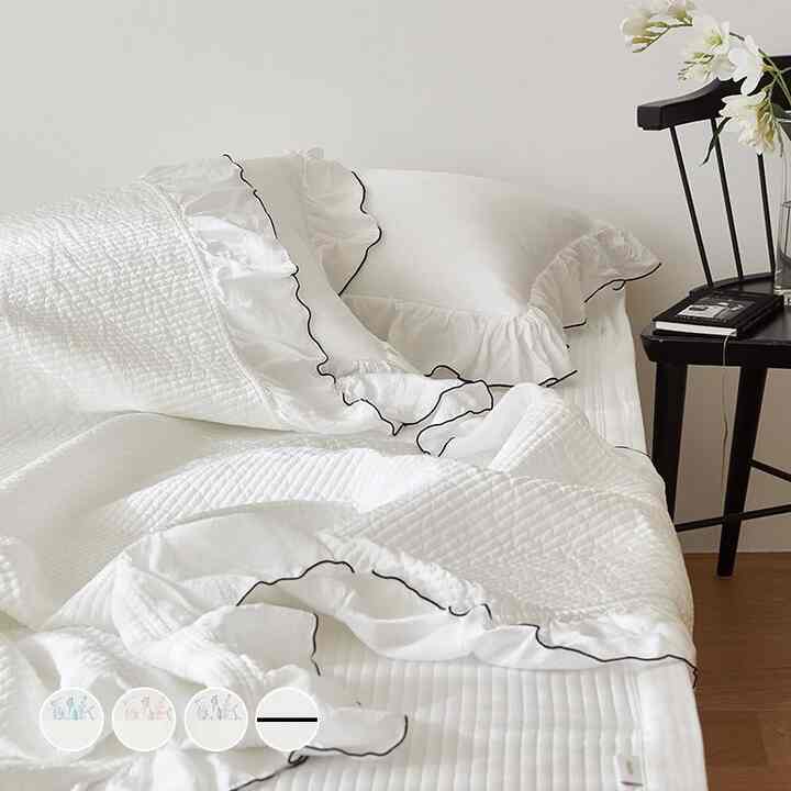 summer walk フリル 夏用 冷感 カバーのいらない布団［4色・2サイズ］