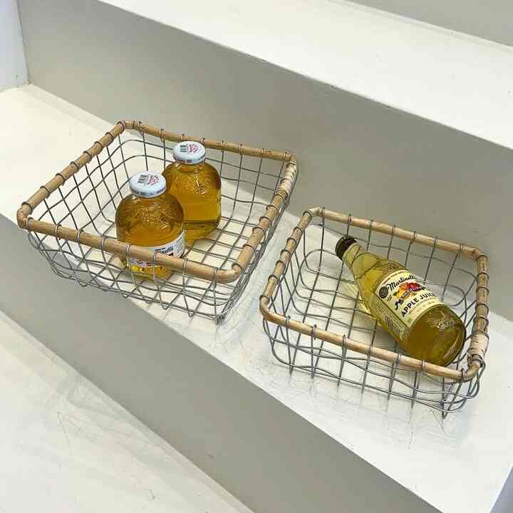 ワイヤバスケット M 2点セット