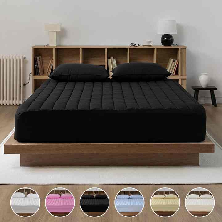 綿入りマットレスカバー［9色・3サイズ］