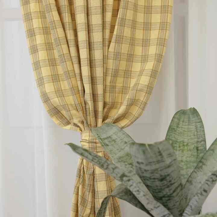 メラン チェック カーテン［3サイズ］