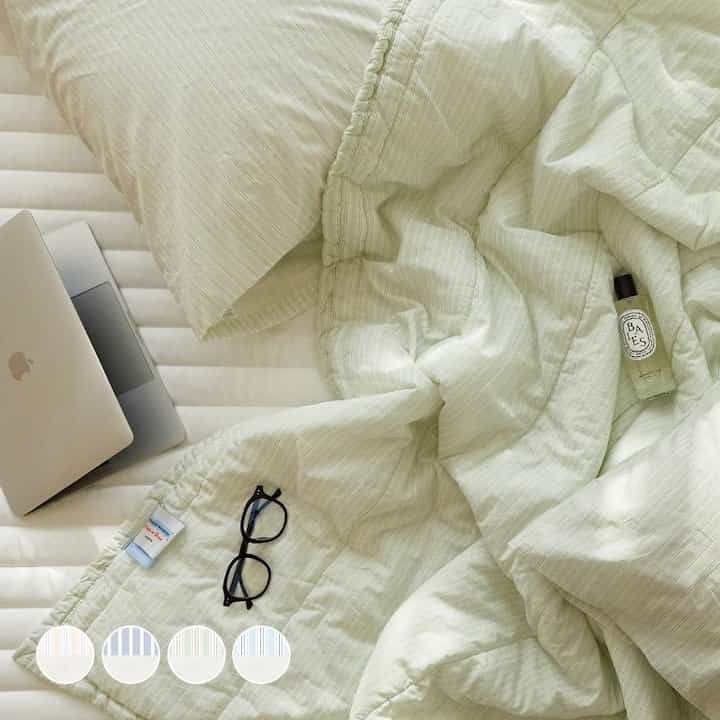 French Mansion 夏用 冷感 カバーのいらない布団［3色・2サイズ］