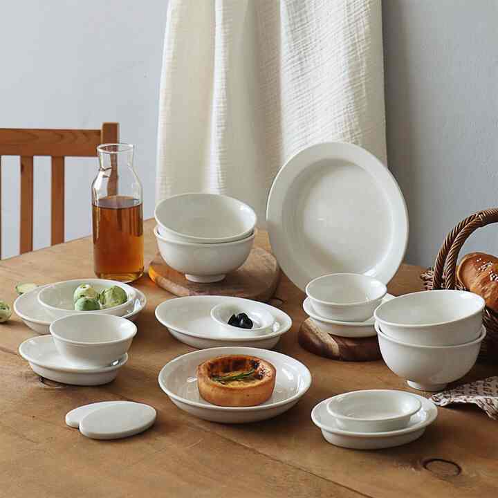 クリームホワイト FINO 食器 2人 18点セット