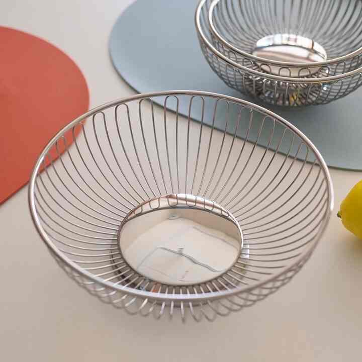 villatte ステンレス バスケット 丸型［3サイズ］