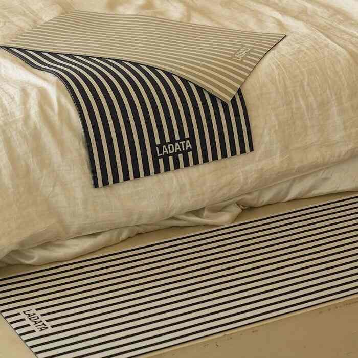 ストライプ 珪藻土 マット 2枚セット［5色］