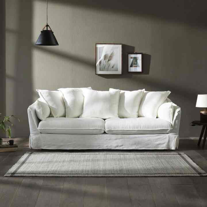 Ronier 3人掛け ファブリックソファ