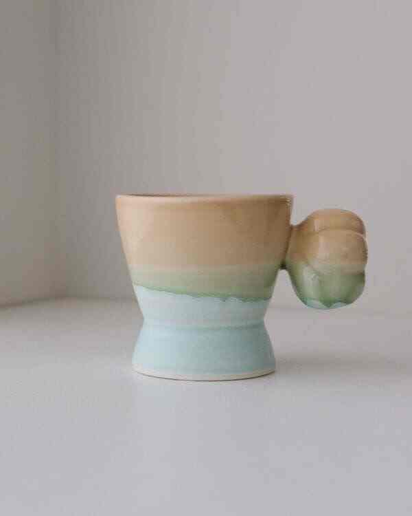 Cotton Wool Cup 01 Texture / Beige Mint