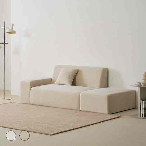 EIR 2人掛け ファブリックソファ［2色・2種］