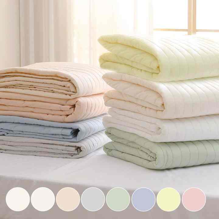 Natural 40番手コットン ベッドパッド［8色・4サイズ］