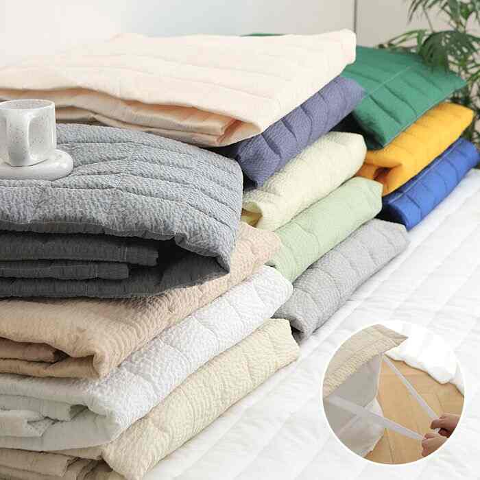 Grain シアサッカー ベッドパッド［12色・2サイズ］