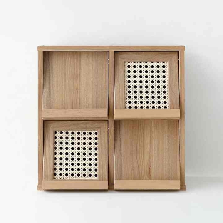 BENTAN ミニ 収納棚 4ドア［3色］