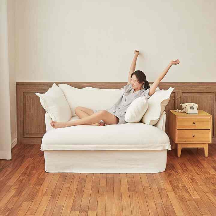 On The Cloud ファブリックソファ 1.5人掛け［4色］