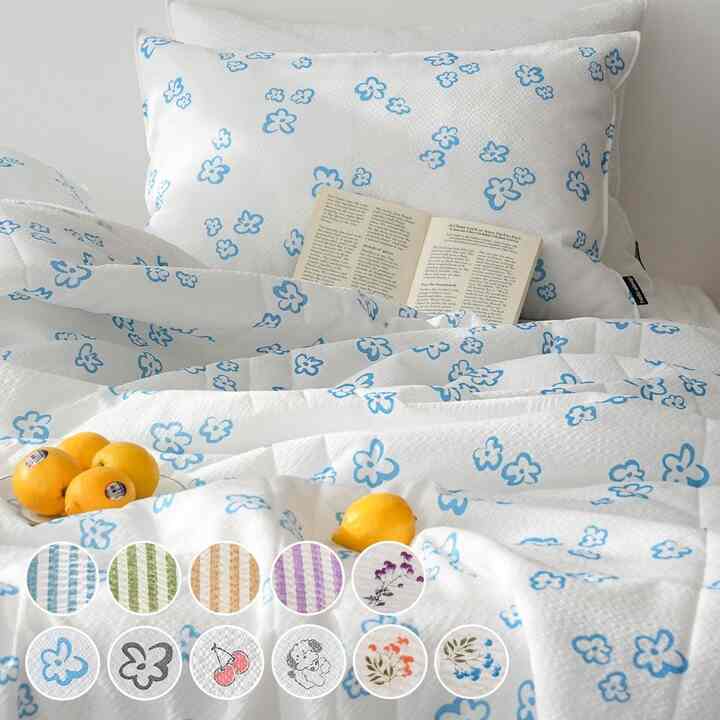 hello summer シアサッカー 夏用 掛け布団セット［11色・3サイズ］