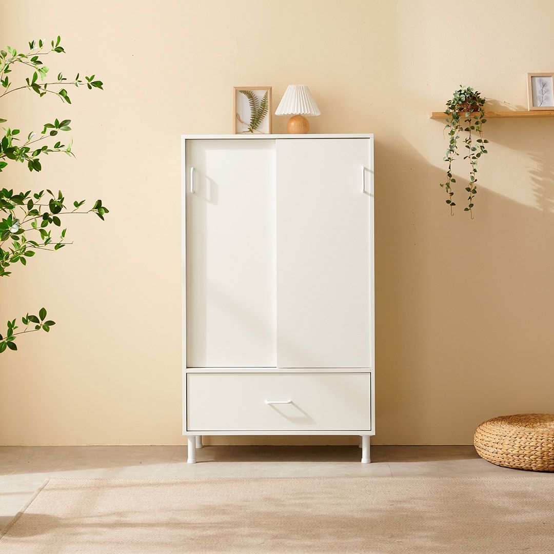 HOME FUNNY CASPER スライドドア 収納棚 800 ワイド引き出し型