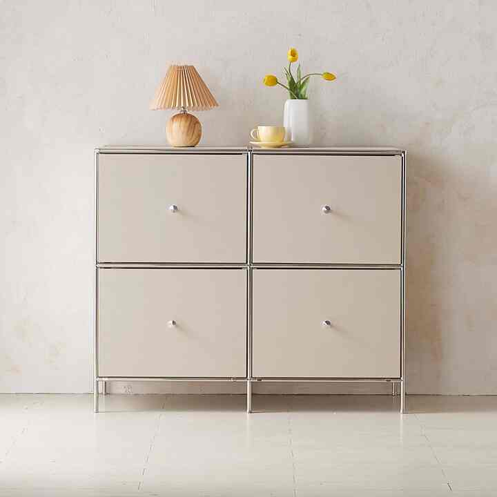 Stila 2段 2列 4引出し 収納棚［5色・3種］