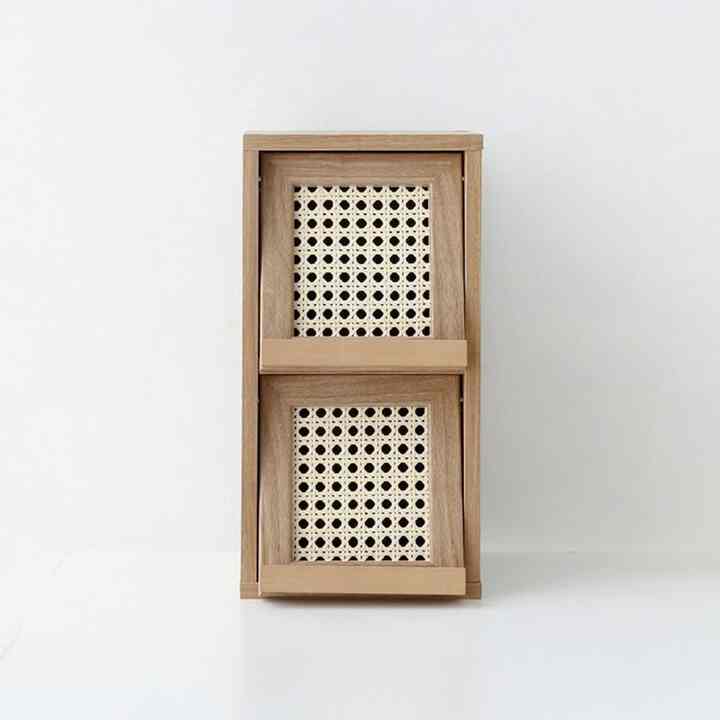 BENTAN ミニ ディスプレイラック 2ドア 縦型［3色］