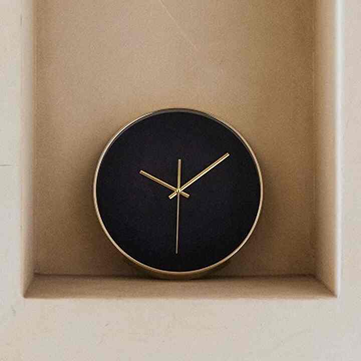 ベルベッド ゴールドフレーム 壁掛け時計［6色］