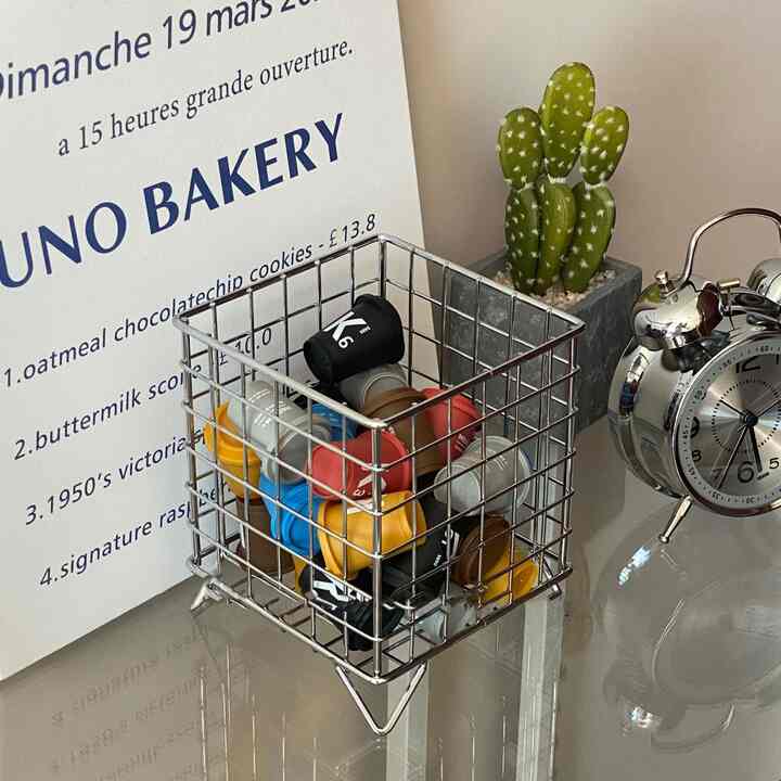 スチール バスケット［2色］