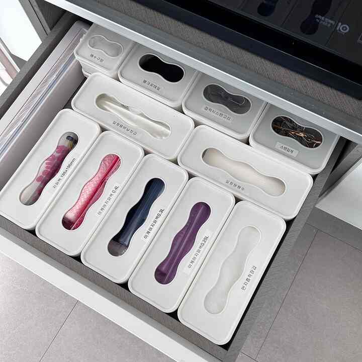 引出し整理 / ビニール袋収納ケース［3サイズ］