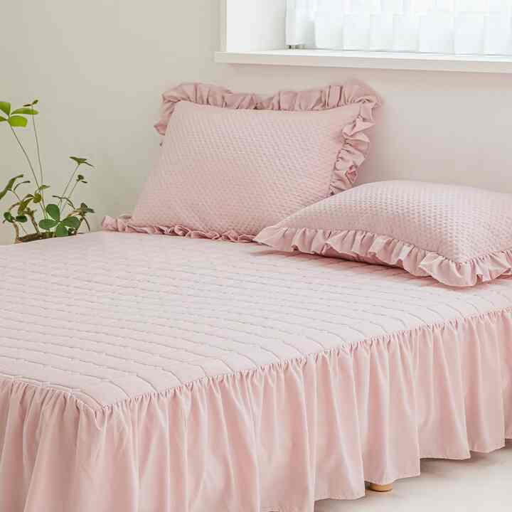 フリル キルティング ベッドパッド［13色・3サイズ］