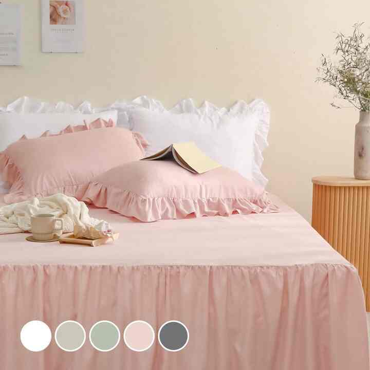 スウィートフリル 枕カバー 2枚セット［13色・2サイズ］