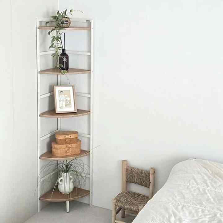 MAJOR エッジ コーナーシェルフ 5段［2色］