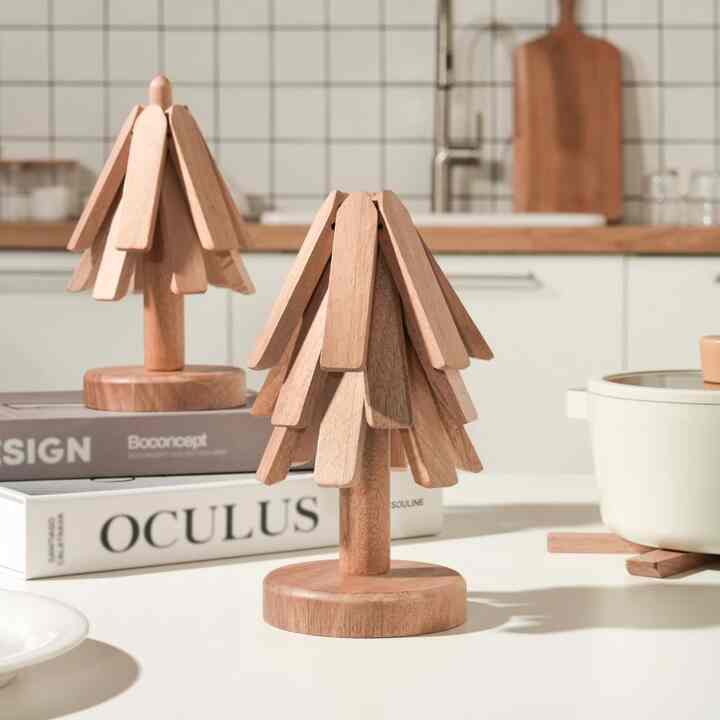 TREE WOODEN 鍋敷き 3点セット