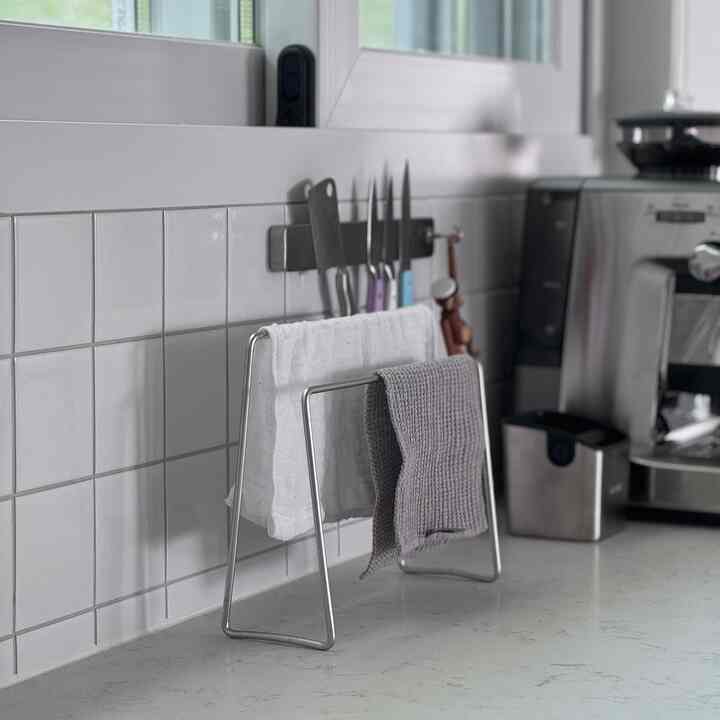 ステンレス ふきんラック 2段