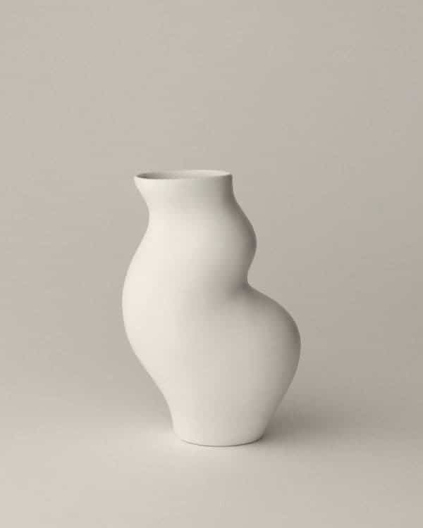 Body Vase 03 Matte White