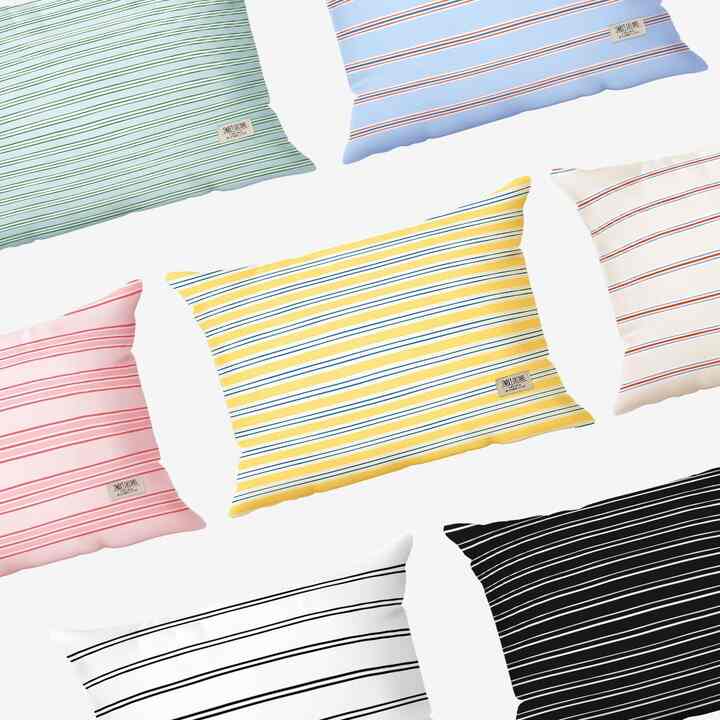 MIDCENTURY MODERN ストライプ 枕カバー［7色・2サイズ］