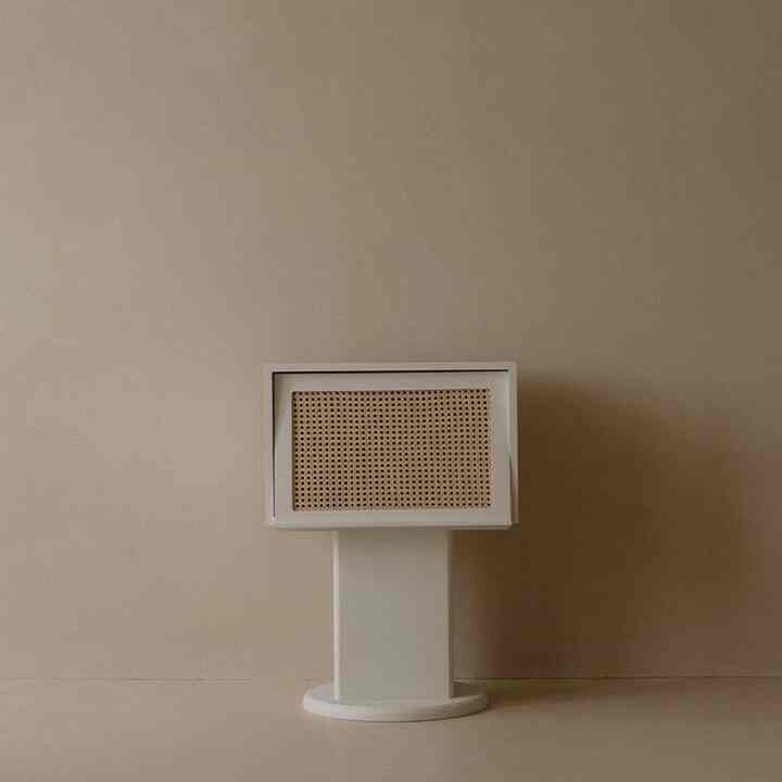 ケーン リビング収納ボックス ハイタイプ［2色］