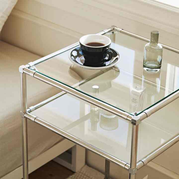 LSM 02 サイドテーブル 透明ガラス