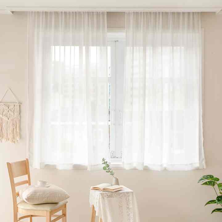 DRESSY シフォンカーテン フックタイプ［4色・4サイズ］