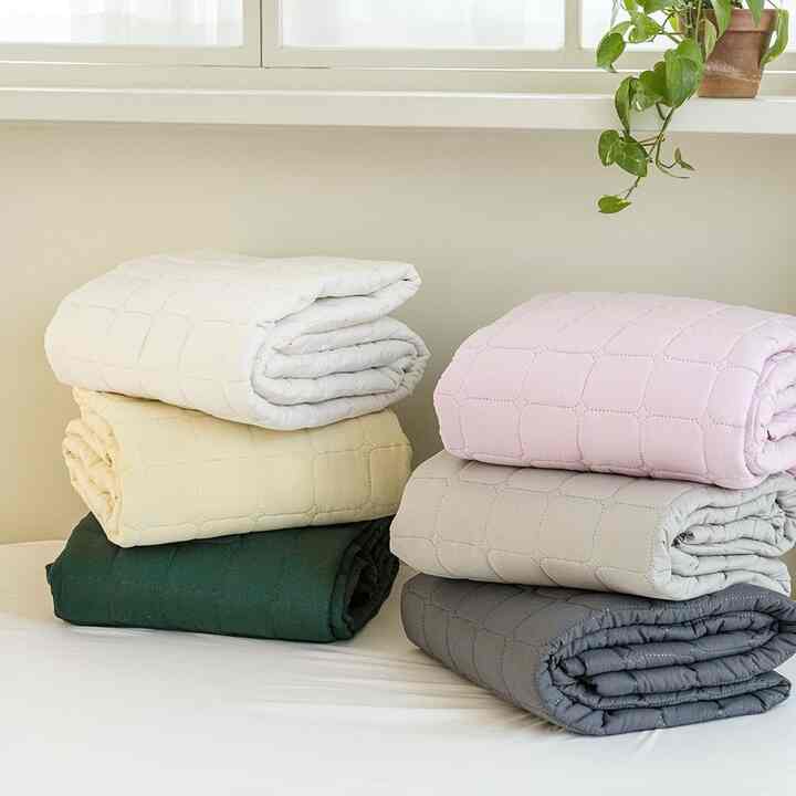 NATURE WASHING キルティング ベッドパッド［6色・3サイズ］