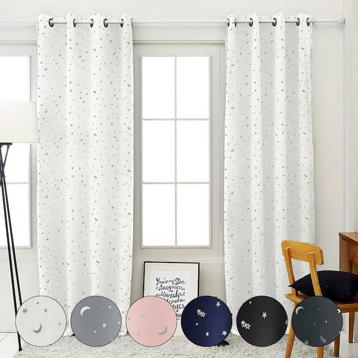 Twinkle アイレットタイプ 遮光カーテン［6色・3サイズ］