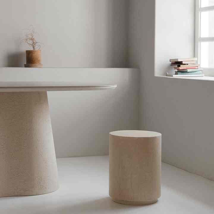 SAND STONE 円形 スツール［2色］